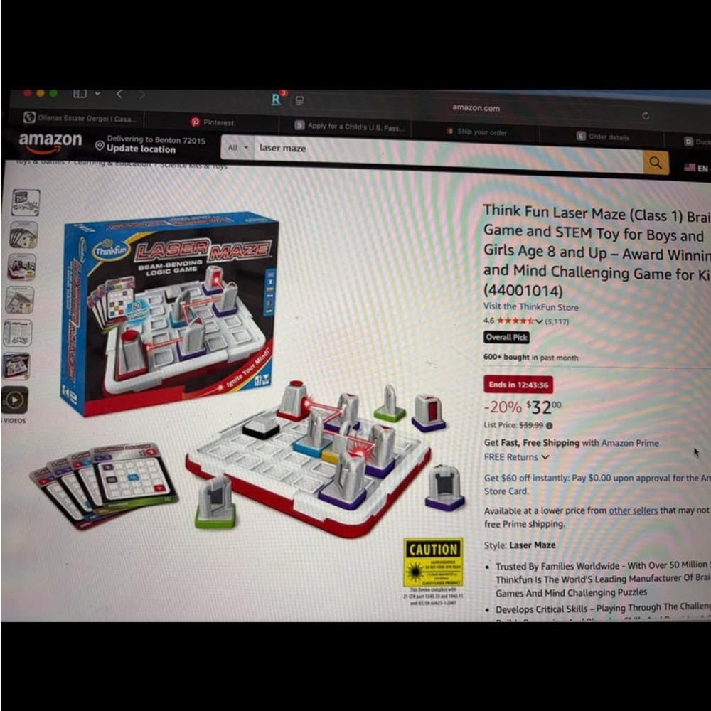 ThinkFun Laser Maze Logic Game - Picture 2 of 2